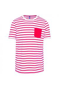 T-SHIRT UOMO A RIGHE CON TASCA